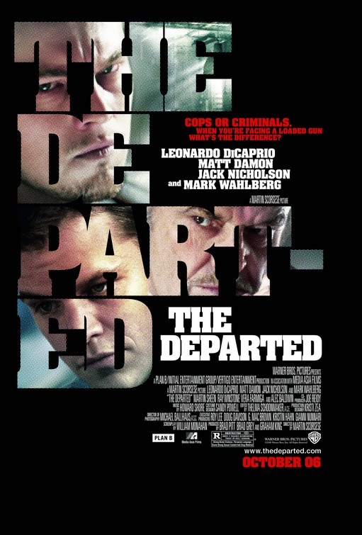 The Departed — nobody gets to relax — film poster