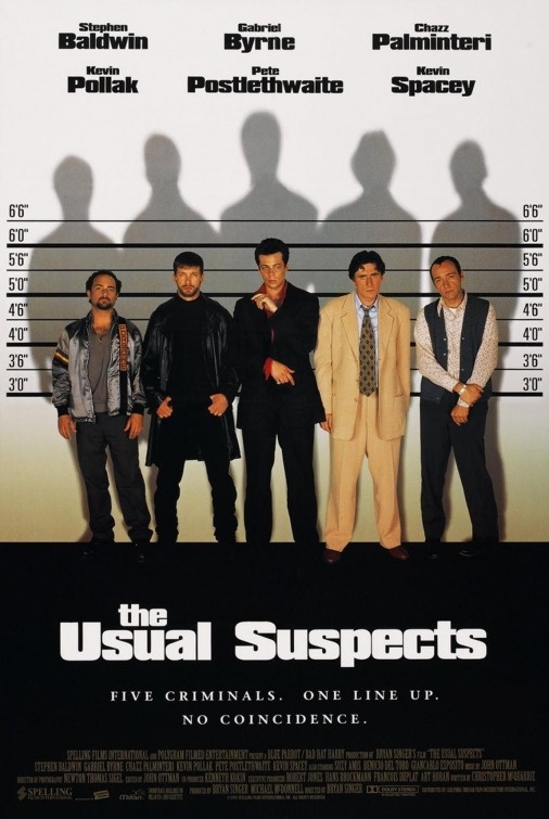 The Usual Suspects — everyone has a story — film poster